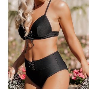 Two Piece Black Swim